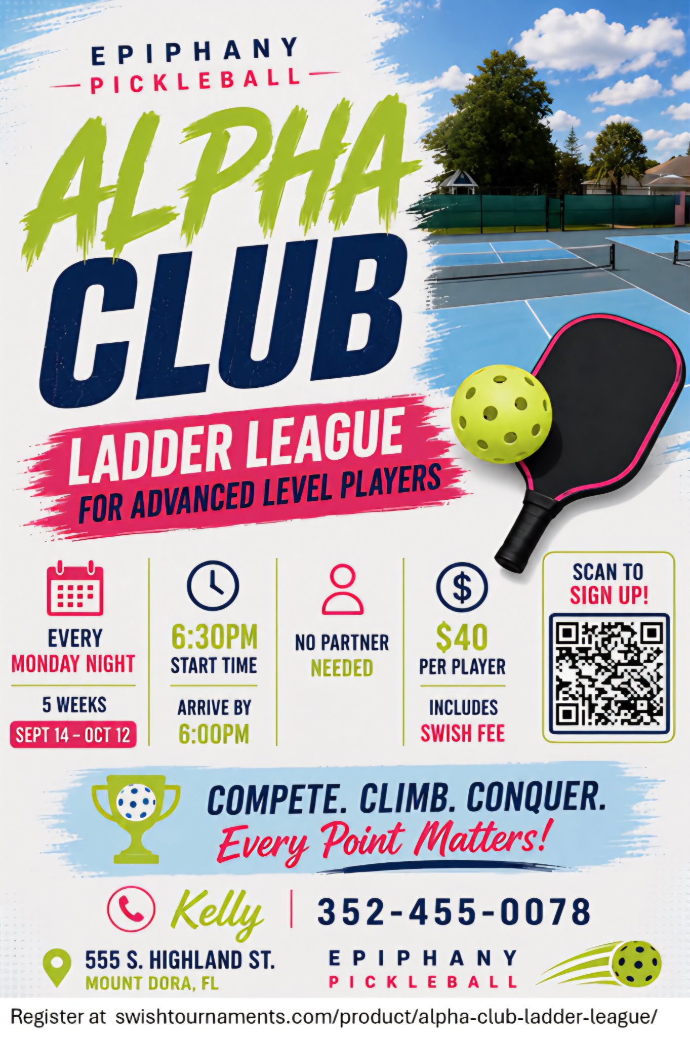 Epiphany Pickleball Alpha Club Ladder League