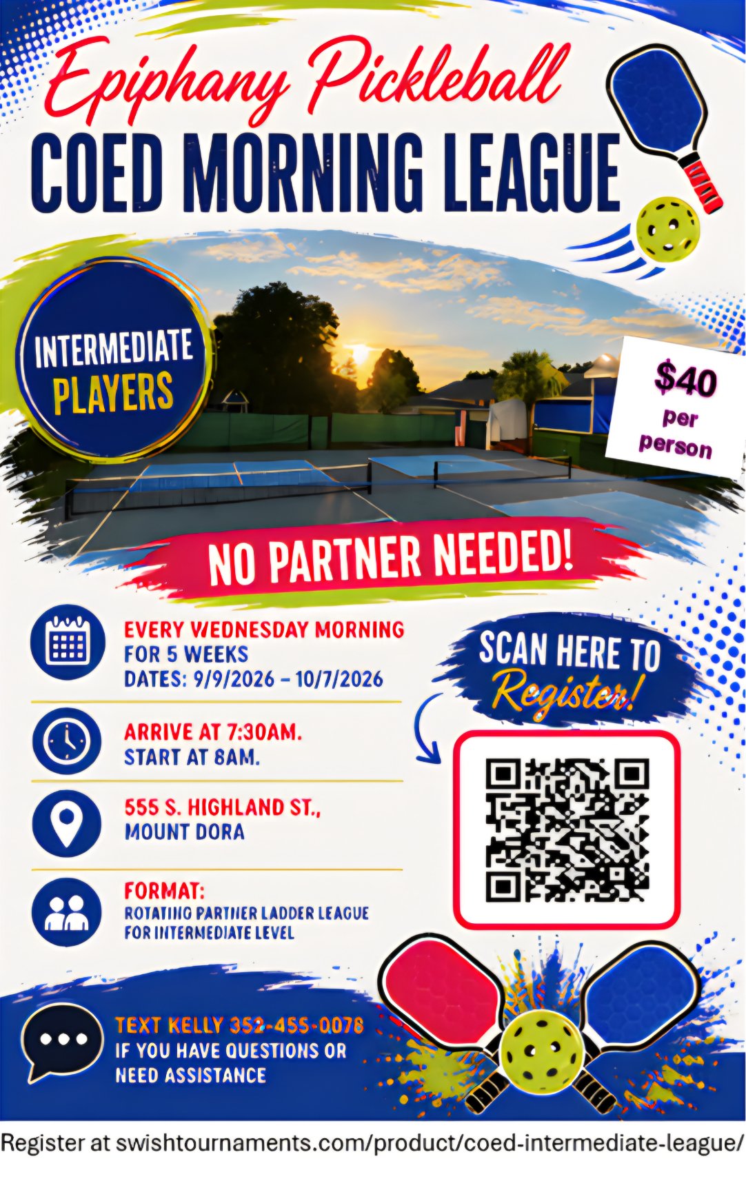 Epiphany Pickleball Coed Morning League