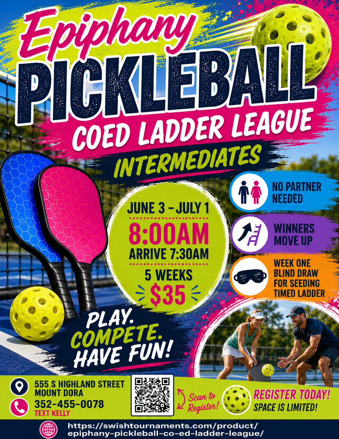 Epiphany Pickleball Coed Ladder League Summer 2026